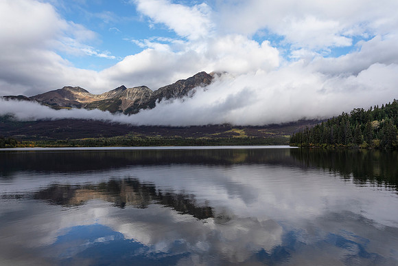 Pyramid Mountain and Pyramid Lake