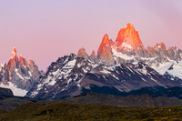 Fitzroy Massif Alpen Glow in Argentina